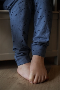 BIRKHOLM Bluse Blå Splash
